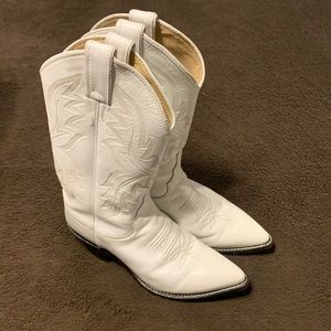 White cowboy boots